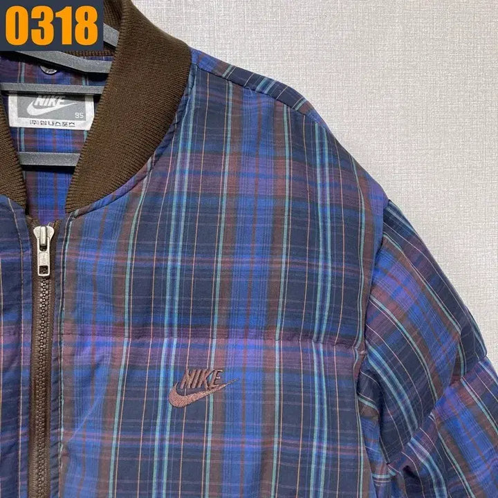 [BUNJANG] Nike Vintage Check Padded Jacket - Men&