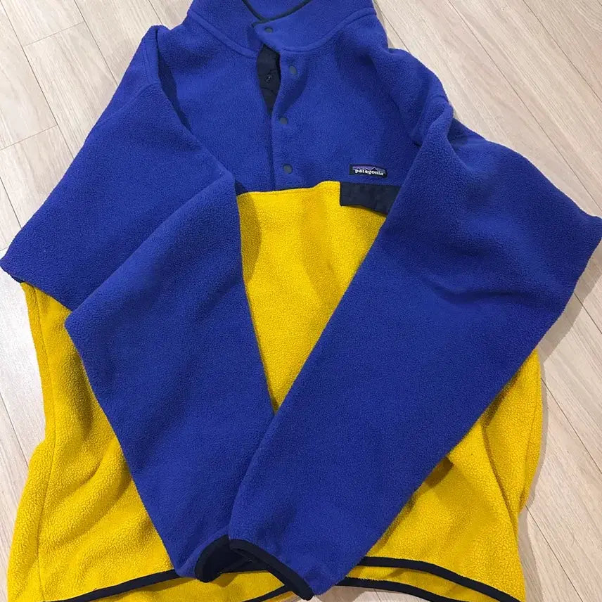 [BUNJANG] Patagonia Synchilla Blue Yellow Fleece Jacket / 파타고니아 신칠라 블루 옐로우 xl