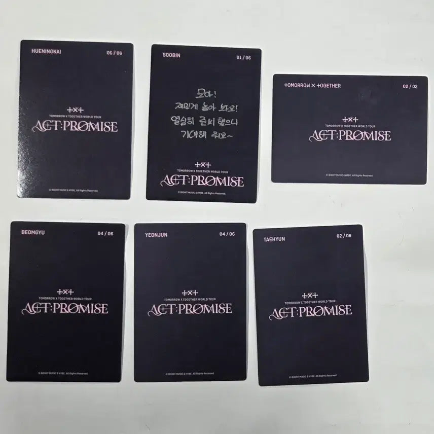 [BUNJANG] TXT ACT:PROMISE World Tour Bundle Set Photocard / TXT ACT:PROMISE 월드투어 포토카드