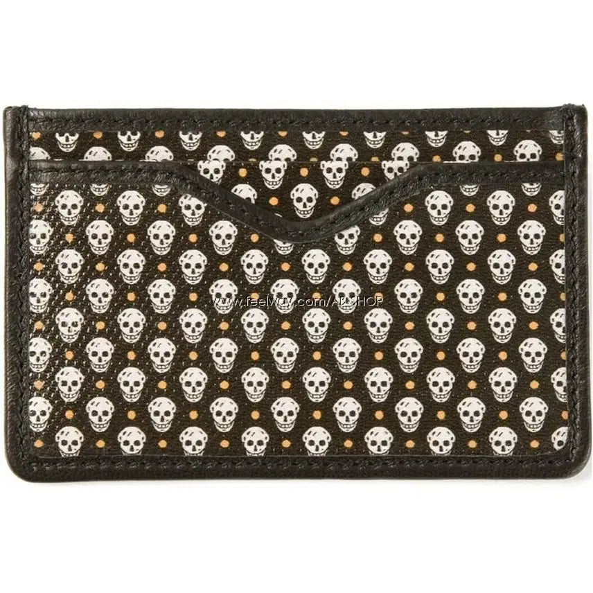 [BUNJANG] Alexander McQueen Signature Skull Leather Card Holder / 알렉산더맥퀸 신상 맥퀸 시그니처 스컬 가죽 레더 카드 홀더 카드 지갑