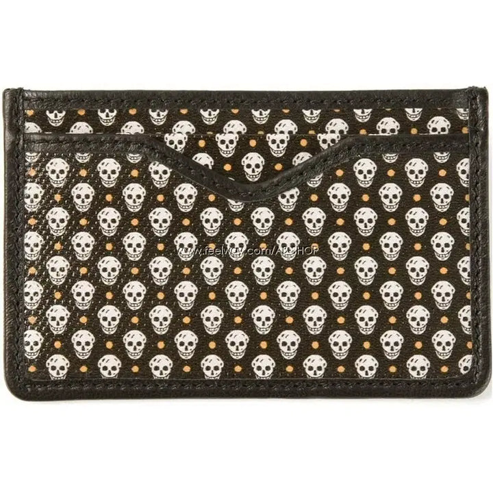 [BUNJANG] Alexander McQueen Signature Skull Leather Card Holder / 알렉산더맥퀸 신상 맥퀸 시그니처 스컬 가죽 레더 카드 홀더 카드 지갑