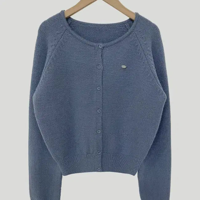 [BUNJANG] Cream Cheese Market Round Knit Cardigan / 젤리 라운드 니트 크림치즈마켓 새제품 가디건
