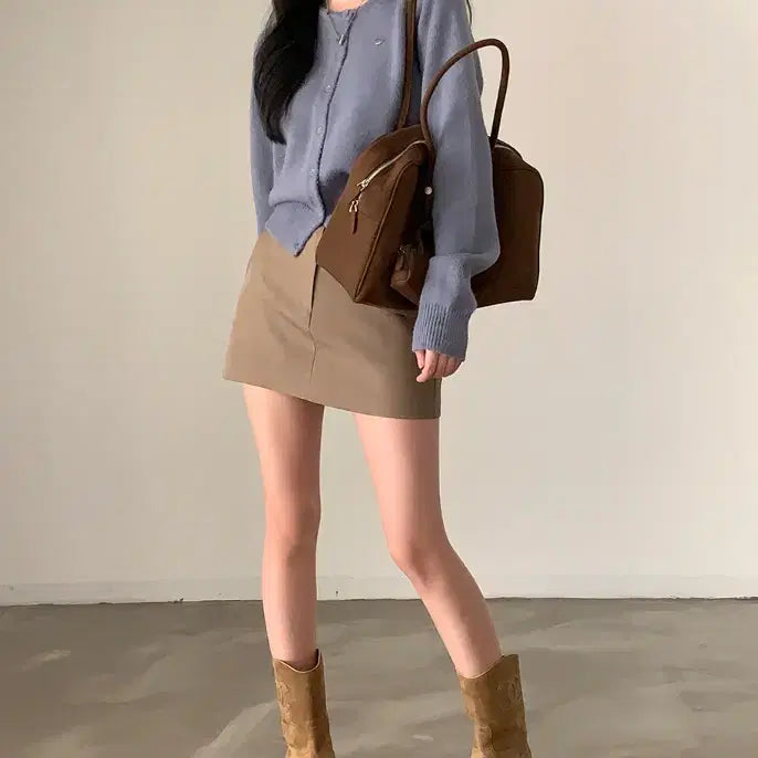 [BUNJANG] Cream Cheese Market Round Knit Cardigan / 젤리 라운드 니트 크림치즈마켓 새제품 가디건