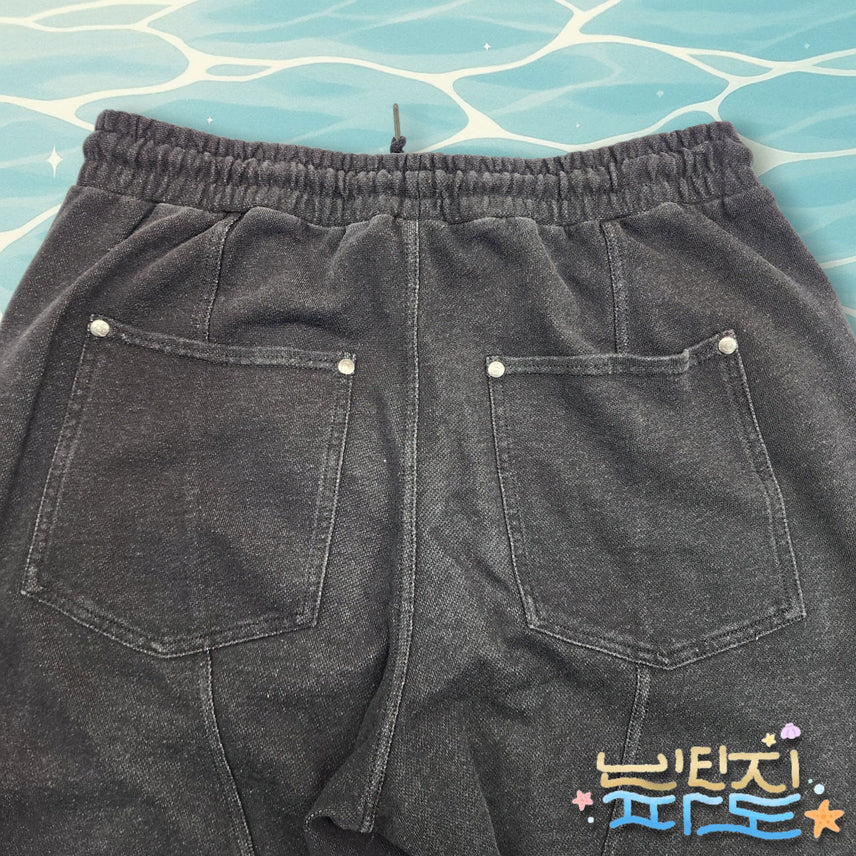 [BUNJANG] L Travel Slit Bending Denim Pants / L 트래블 절개 밴딩 데님팬츠