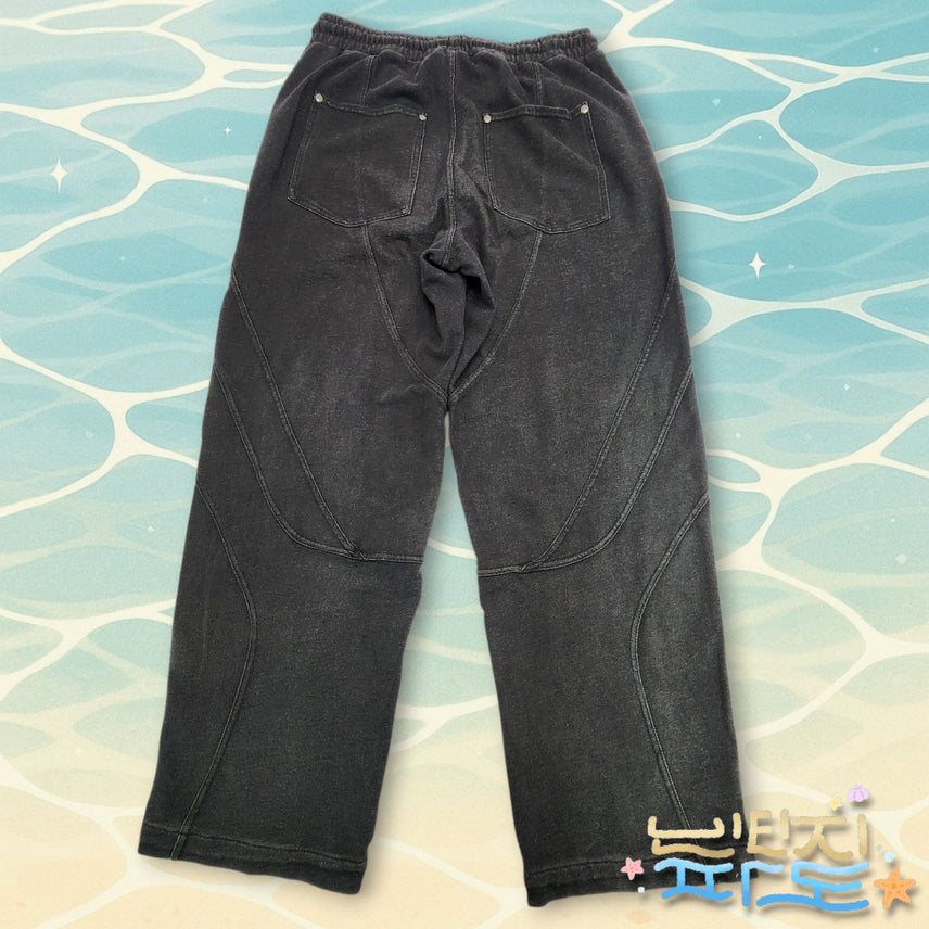 [BUNJANG] L Travel Slit Bending Denim Pants / L 트래블 절개 밴딩 데님팬츠