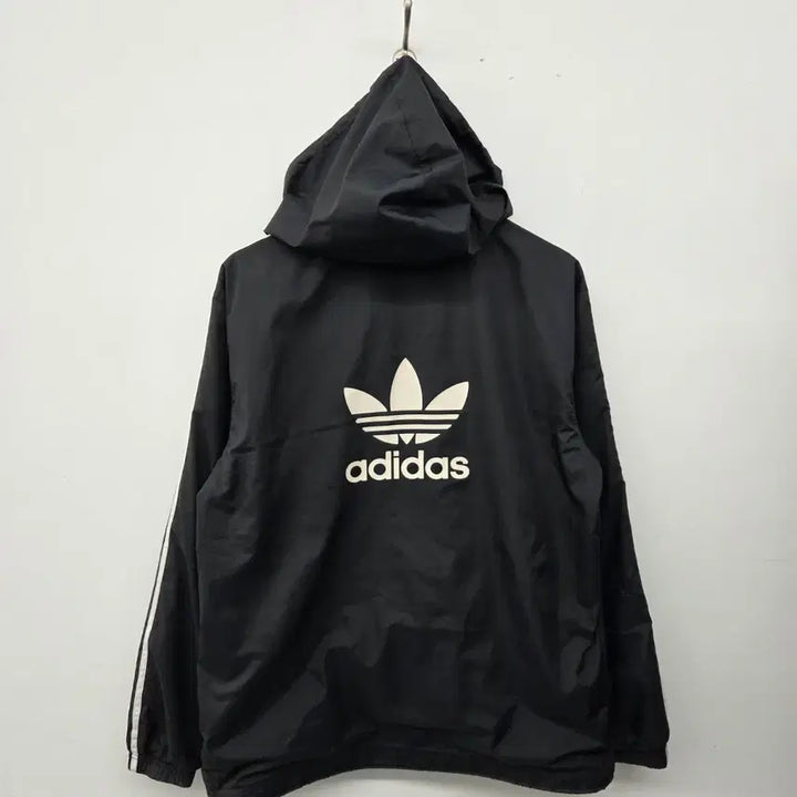 [SOLD OUT] 아디다스 삼선 후드 바람막이 블랙 남s