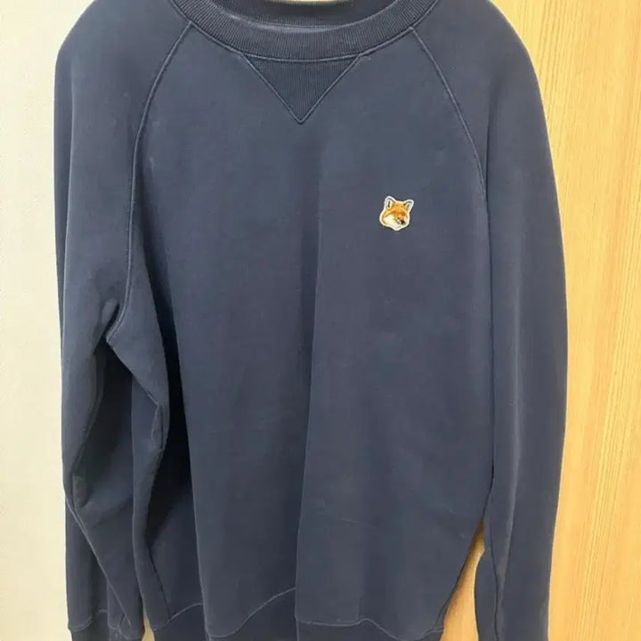 [BUNJANG] Maison Kitsune Unisex Navy Crewneck Sweatshirt / 메종키츠네 남녀공용 맨투맨 네이비 M