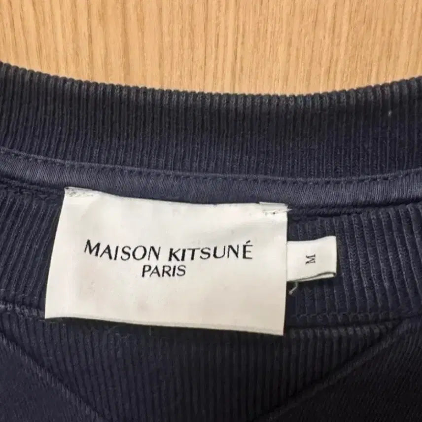 [BUNJANG] Maison Kitsune Unisex Navy Crewneck Sweatshirt / 메종키츠네 남녀공용 맨투맨 네이비 M