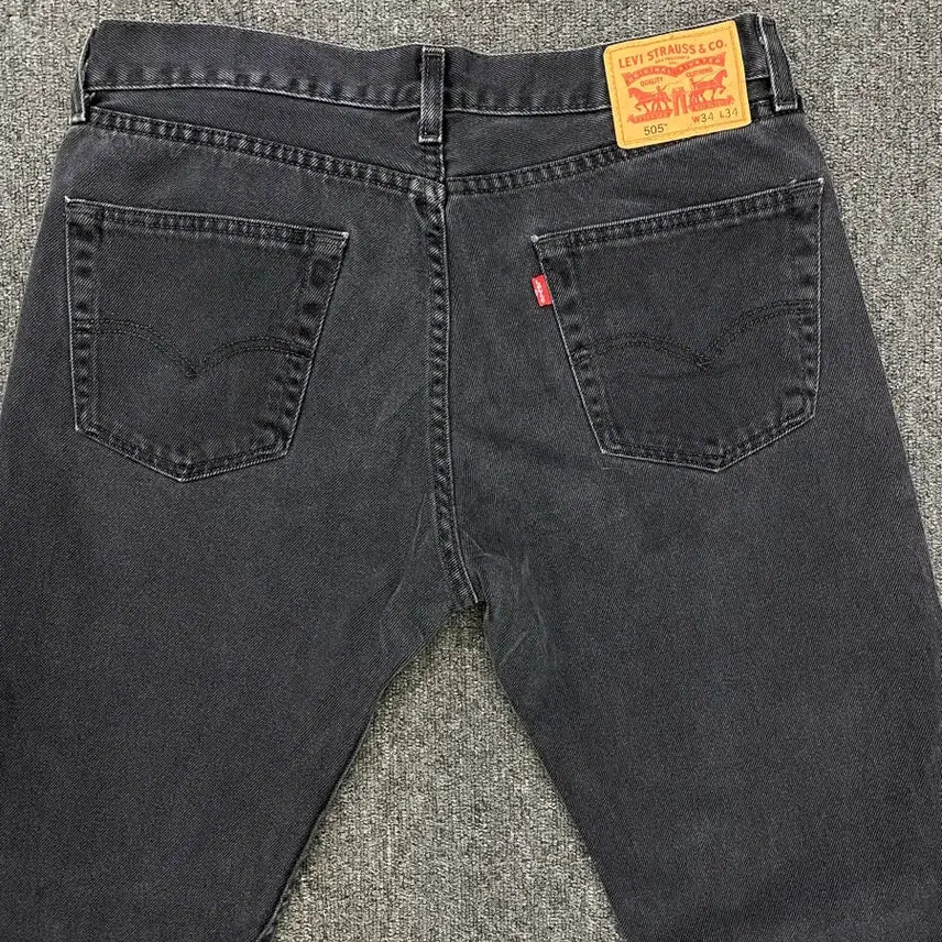 [SOLD OUT] Levis 리바이스 505 흑청 데님팬츠