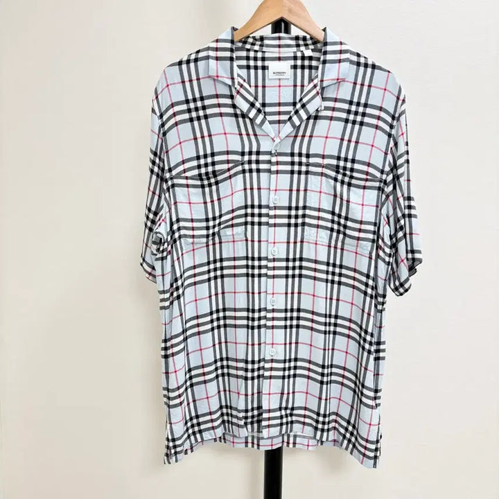 [BUNJANG] Burberry Checkered Short Sleeve Shirt / [M]버버 체크 반팔셔츠