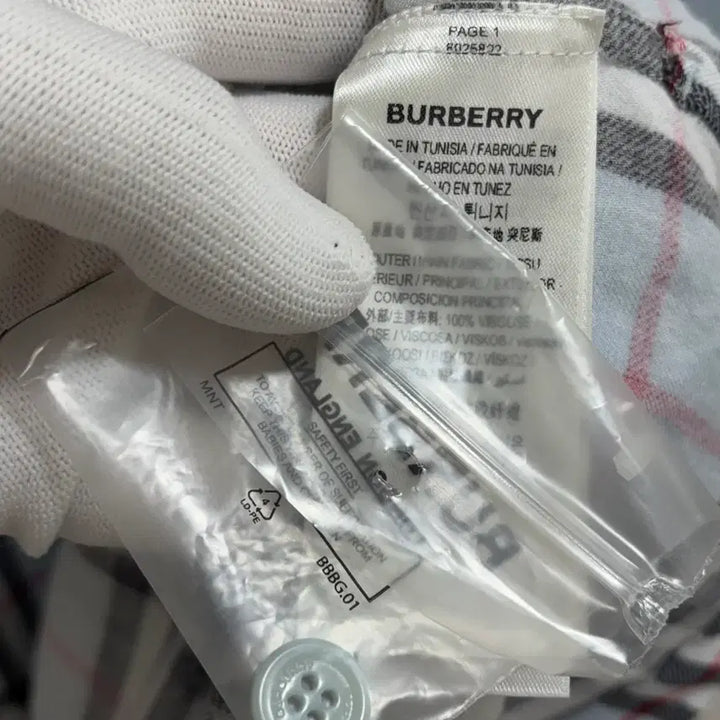 [BUNJANG] Burberry Checkered Short Sleeve Shirt / [M]버버 체크 반팔셔츠