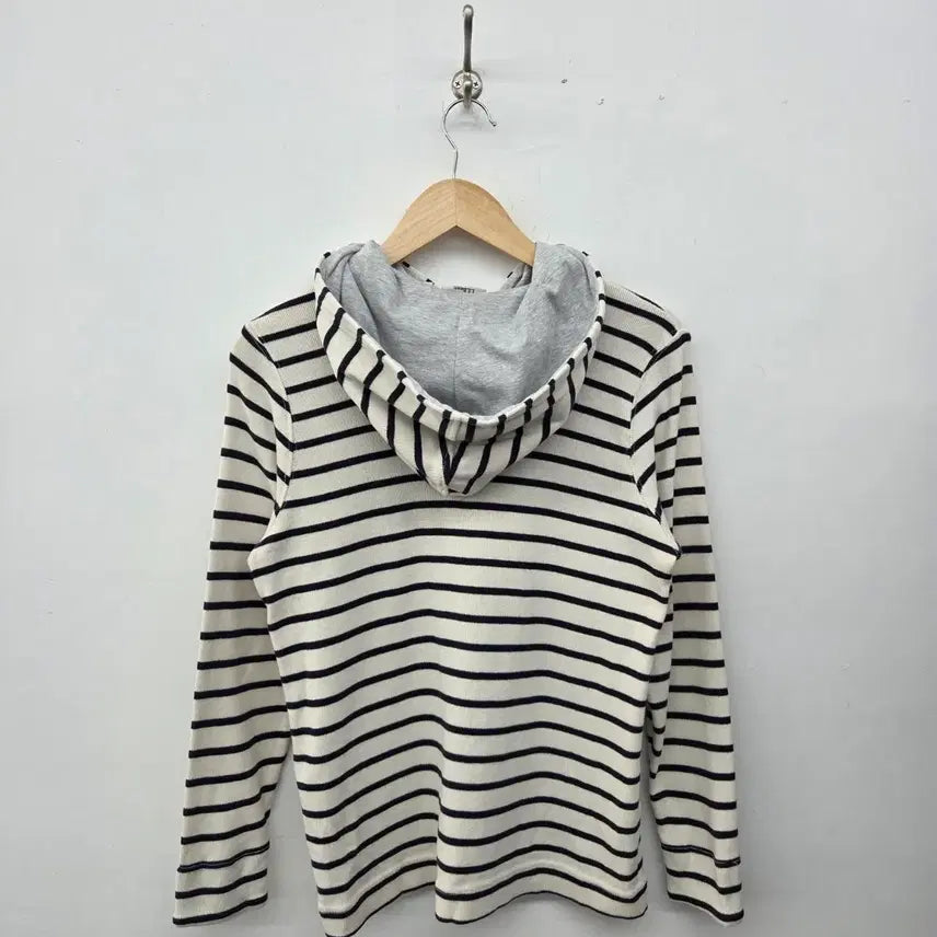 [BUNJANG] LL Bean Striped Hoodie Zip-Up (Women&