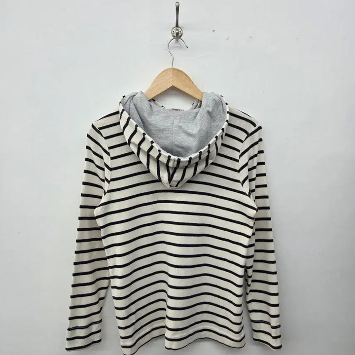 [BUNJANG] LL Bean Striped Hoodie Zip-Up (Women&