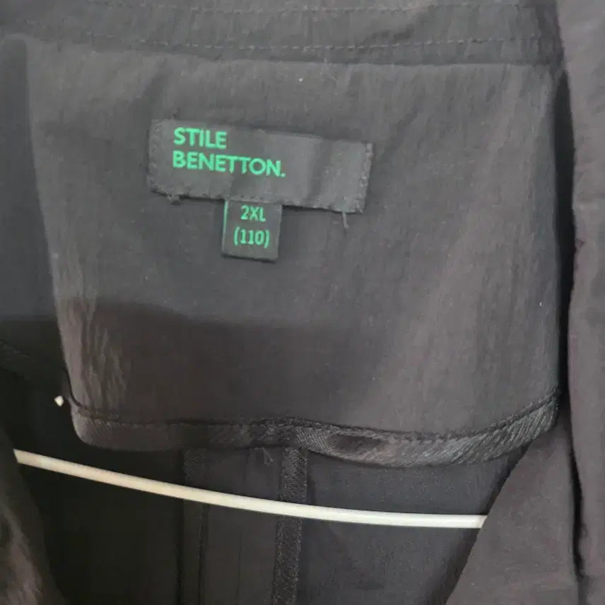 [BUNJANG] Benetton Short Sleeve Jacket - Black 2XL / 베네통 반팔 자켓 블랙 2XL