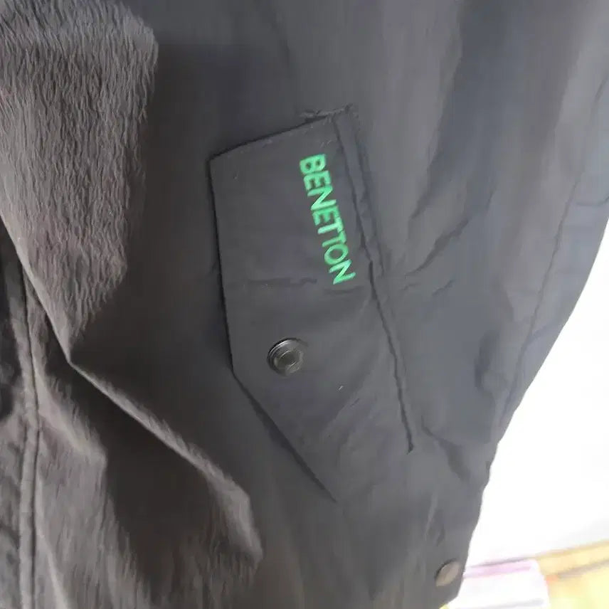 [BUNJANG] Benetton Short Sleeve Jacket - Black 2XL / 베네통 반팔 자켓 블랙 2XL