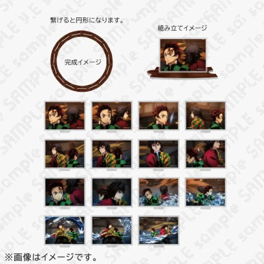 [BUNJANG] Demon Slayer Water Breathing Acrylic Stand Set / 미개봉) 귀멸의 칼날 물의호흡 미니 아크릴 스탠드 기유 탄지로