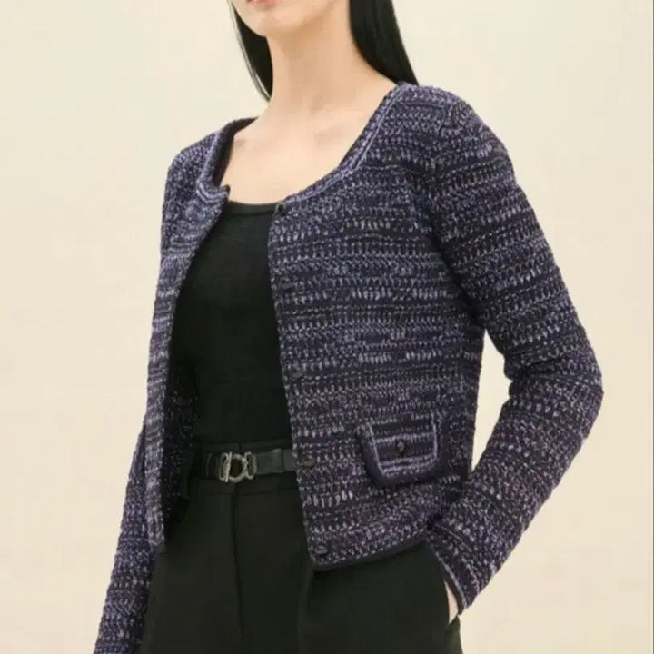 [BUNJANG] Time Tweed Cropped Cardigan Jacket / 한섬 타임 트위드 가디건 자켓  크롭핏 자켓느낌 새상품