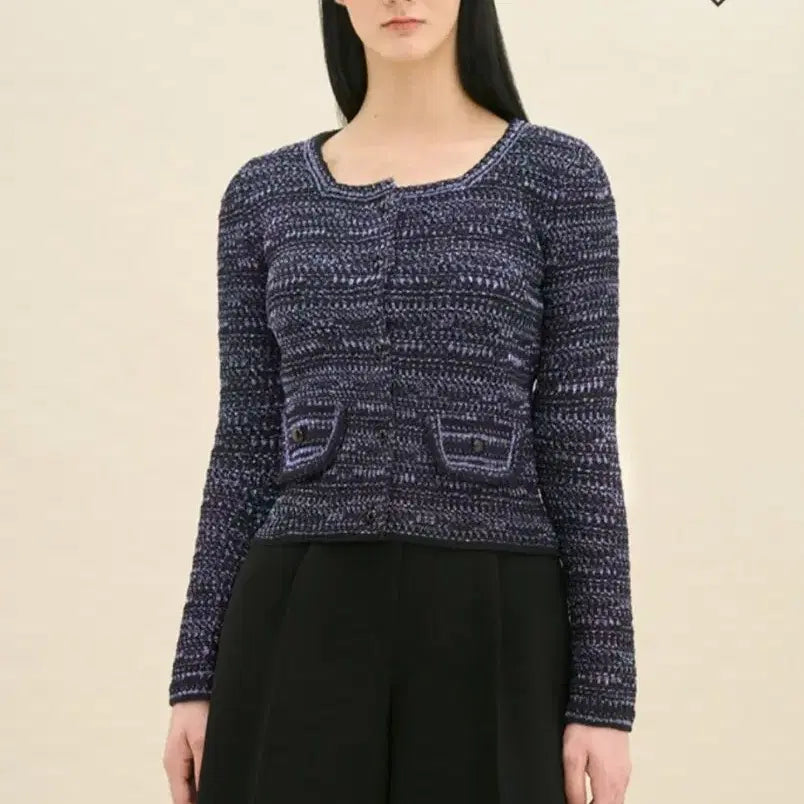 [BUNJANG] Time Tweed Cropped Cardigan Jacket / 한섬 타임 트위드 가디건 자켓  크롭핏 자켓느낌 새상품