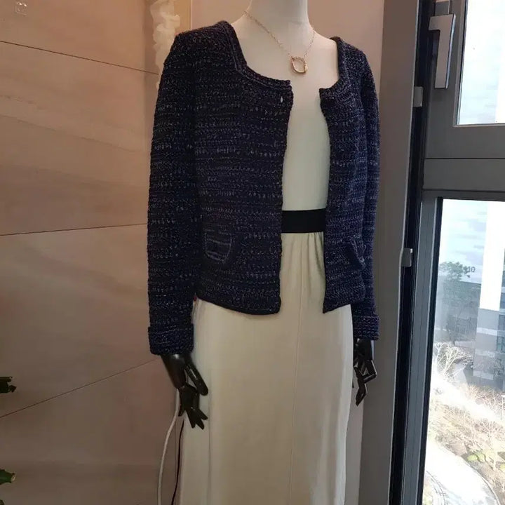 [BUNJANG] Time Tweed Cropped Cardigan Jacket / 한섬 타임 트위드 가디건 자켓  크롭핏 자켓느낌 새상품