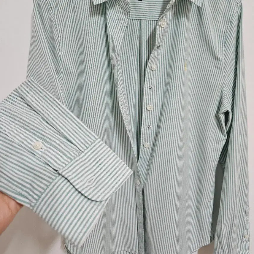[BUNJANG] Beanpole Green Shirt / 빈폴 그린 남방