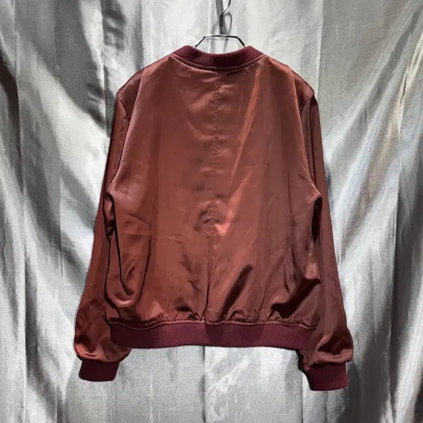 [BUNJANG] Abercrombie &amp; Fitch Burgundy Glossy Nylon Jacket / L 아베크롬비 버건디 글로시 나일론 자켓