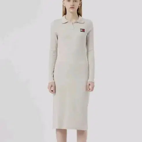 [BUNJANG] Tommy Hilfiger Polo Collar Long Dress / 타미카라원피스