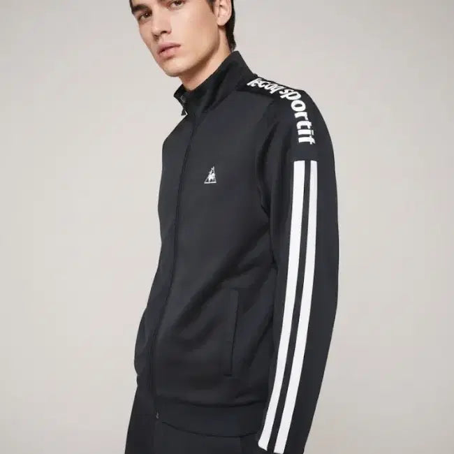 [BUNJANG] Le Coq Sportif Sunday Track Top Jersey (Black) / 르꼬끄 선데이 트랙탑저지 95 블랙