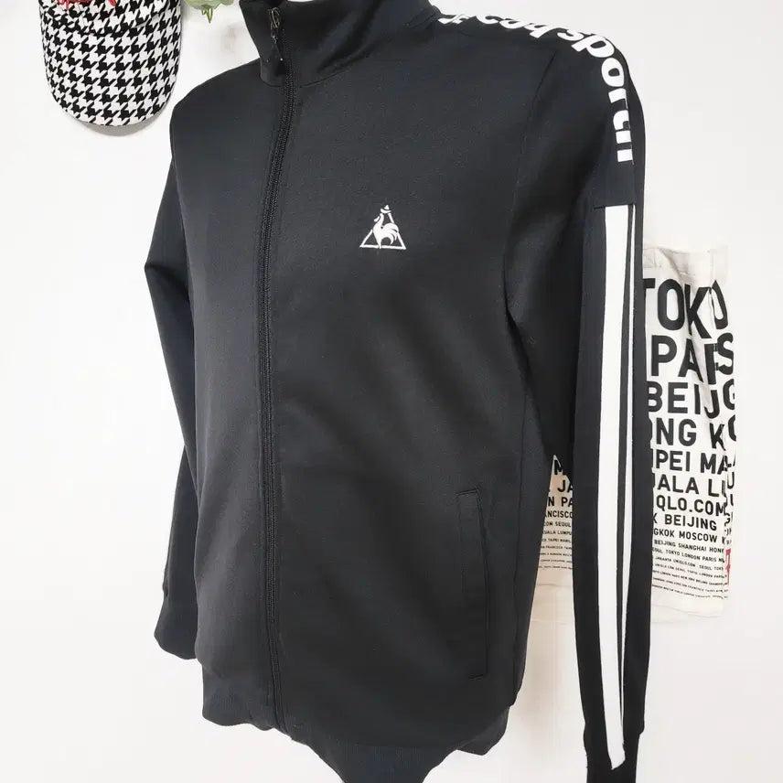 [BUNJANG] Le Coq Sportif Sunday Track Top Jersey (Black) / 르꼬끄 선데이 트랙탑저지 95 블랙