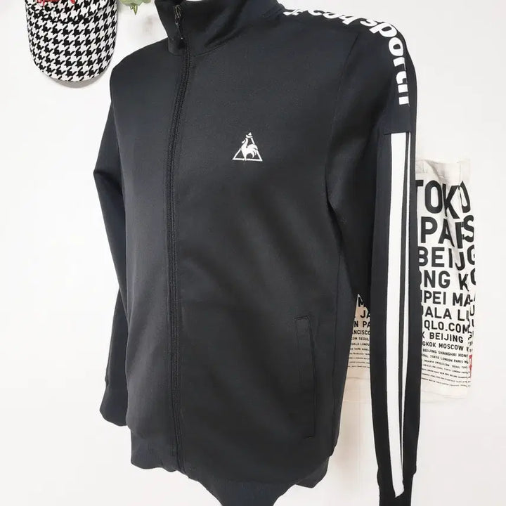[BUNJANG] Le Coq Sportif Sunday Track Top Jersey (Black) / 르꼬끄 선데이 트랙탑저지 95 블랙