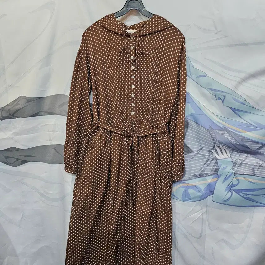 [BUNJANG] Pink House Dot Hooded Dress / 핑크하우스  도트 후드 원피스