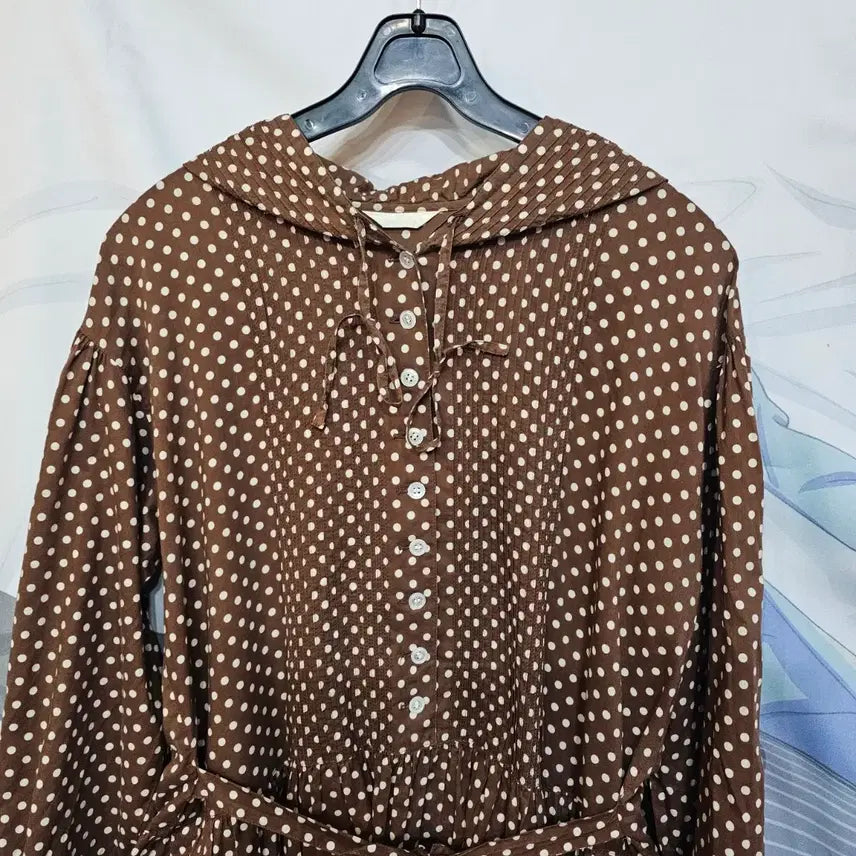 [BUNJANG] Pink House Dot Hooded Dress / 핑크하우스  도트 후드 원피스