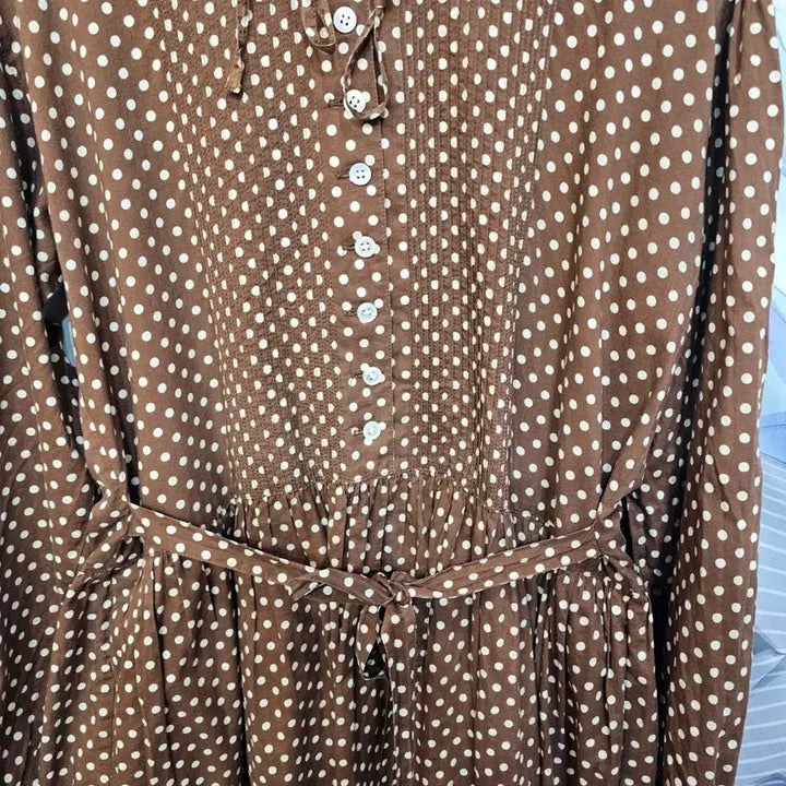 [BUNJANG] Pink House Dot Hooded Dress / 핑크하우스  도트 후드 원피스