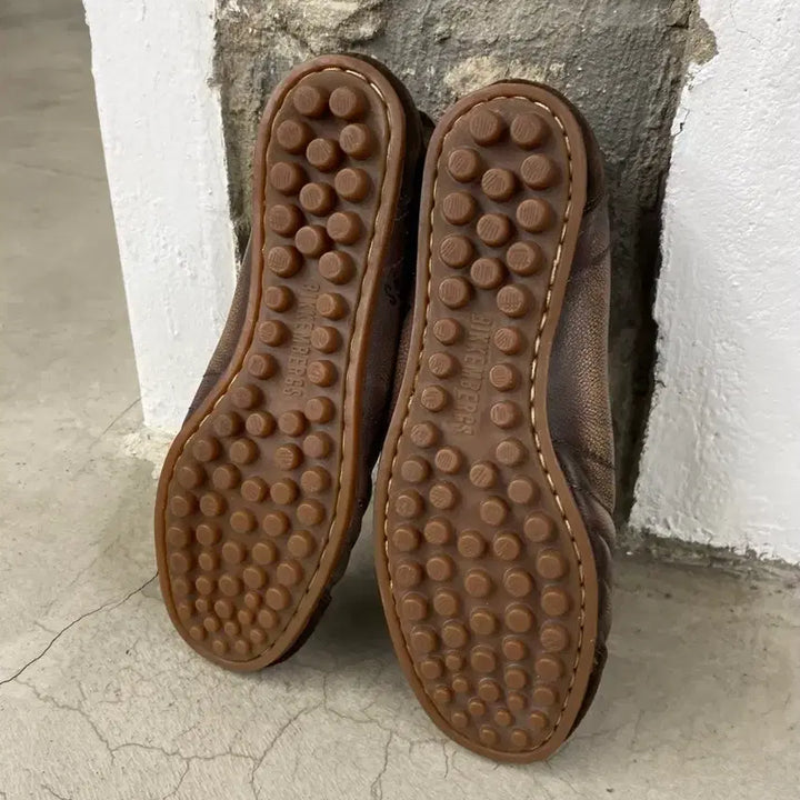 [BUNJANG] Dirk Bikkembergs Leather Gathering Sneakers / 딕 비켐버그 레더 게더링 스니커즈