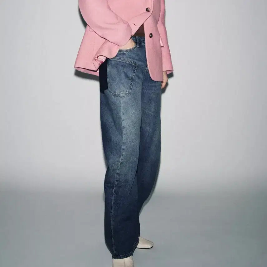 [BUNJANG] ZARA Curved Balloon Jeans / 46(36) 자라 zw 커브드 벌룬 진 새상품