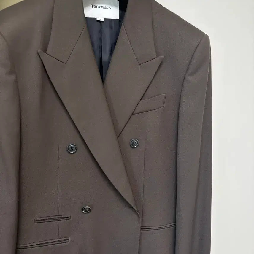 [BUNJANG] Toni Wek Wool Twill Double-Breasted Blazer / 토니웩_ Wool Twill Double-Breasted Tailored