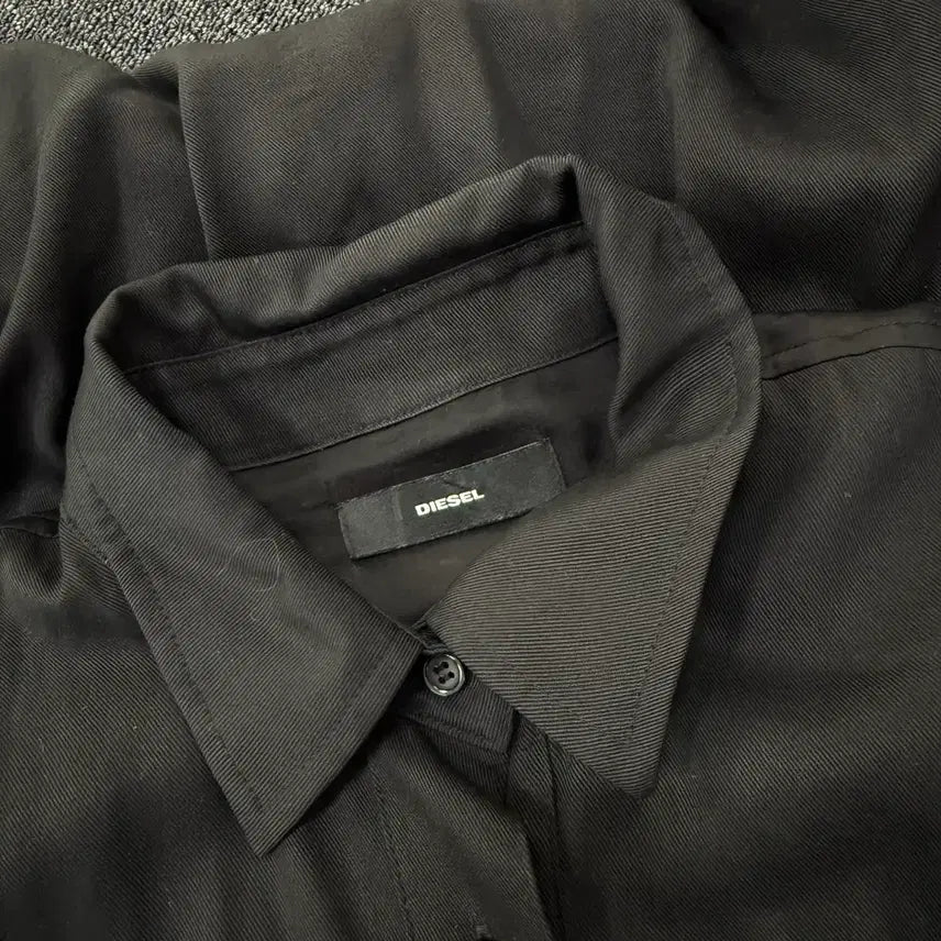 [BUNJANG] Diesel Belt Ring Detail Shirt Dress / 디젤 밸트링 디테일 셔츠 원피스