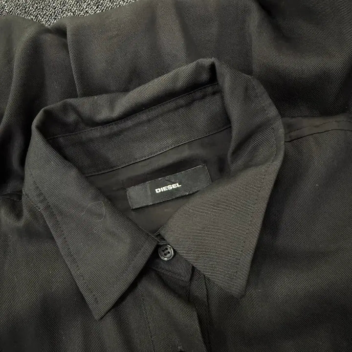 [BUNJANG] Diesel Belt Ring Detail Shirt Dress / 디젤 밸트링 디테일 셔츠 원피스
