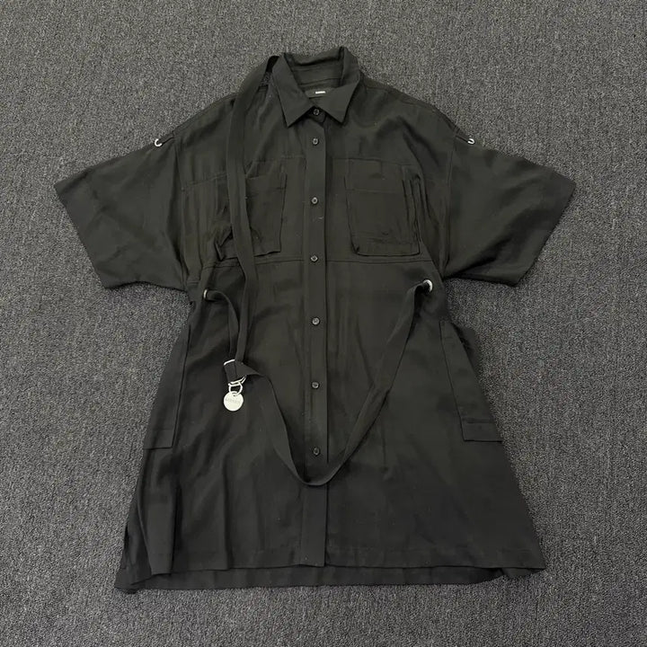 [BUNJANG] Diesel Belt Ring Detail Shirt Dress / 디젤 밸트링 디테일 셔츠 원피스