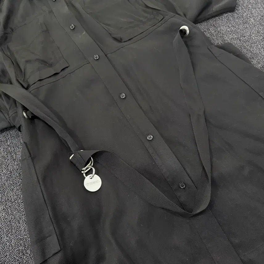[BUNJANG] Diesel Belt Ring Detail Shirt Dress / 디젤 밸트링 디테일 셔츠 원피스