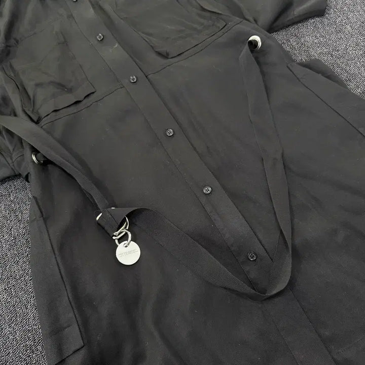 [BUNJANG] Diesel Belt Ring Detail Shirt Dress / 디젤 밸트링 디테일 셔츠 원피스