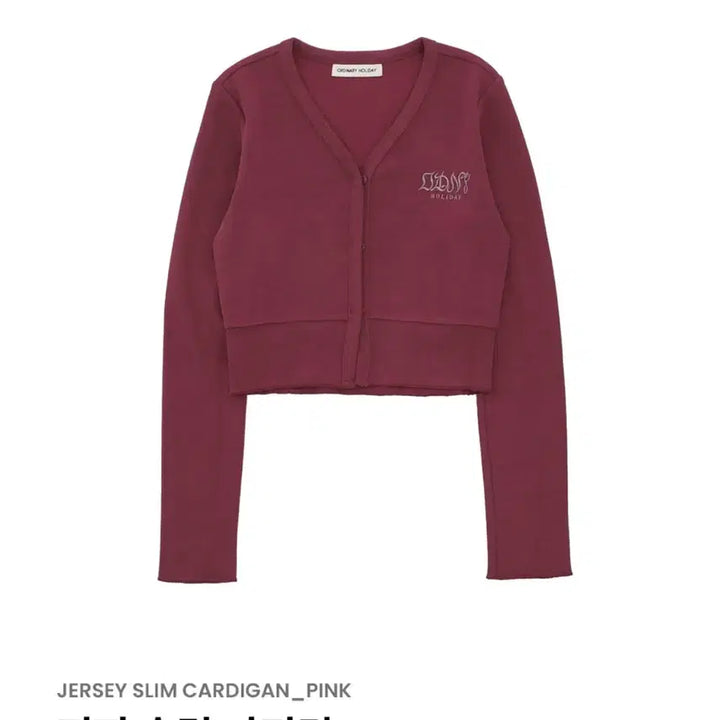 [BUNJANG] ORDINARY HOLIDAY Burgundy Cardigan / ORDINARY HOLIDAY 버건디 가디건