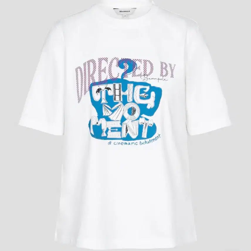 [BUNJANG] Beanpole Ladies Blue Print T-shirt / 빈폴레이디스 티셔츠