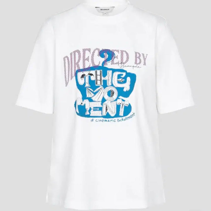 [BUNJANG] Beanpole Ladies Blue Print T-shirt / 빈폴레이디스 티셔츠