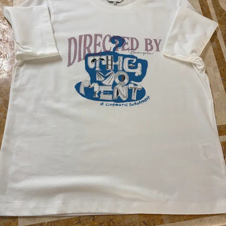 [BUNJANG] Beanpole Ladies Blue Print T-shirt / 빈폴레이디스 티셔츠