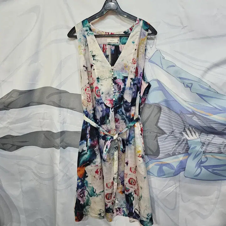 [BUNJANG] Paul Smith Sleeveless Floral Long Dress / 폴스미스 슬리브리스  원피스