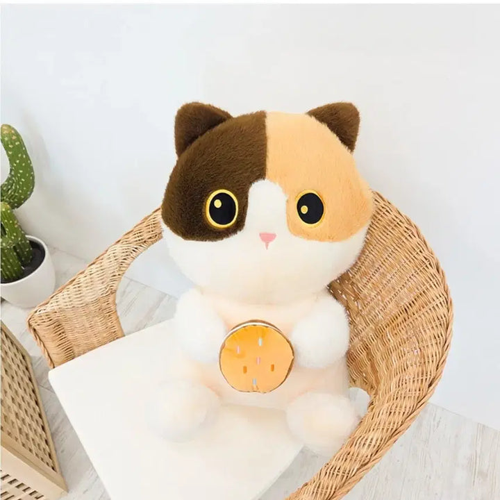 [BUNJANG] Calico Donut Cat Extra Large Plush Doll / 칼리코 도넛 캣 대형 인형 60cm(새제품)