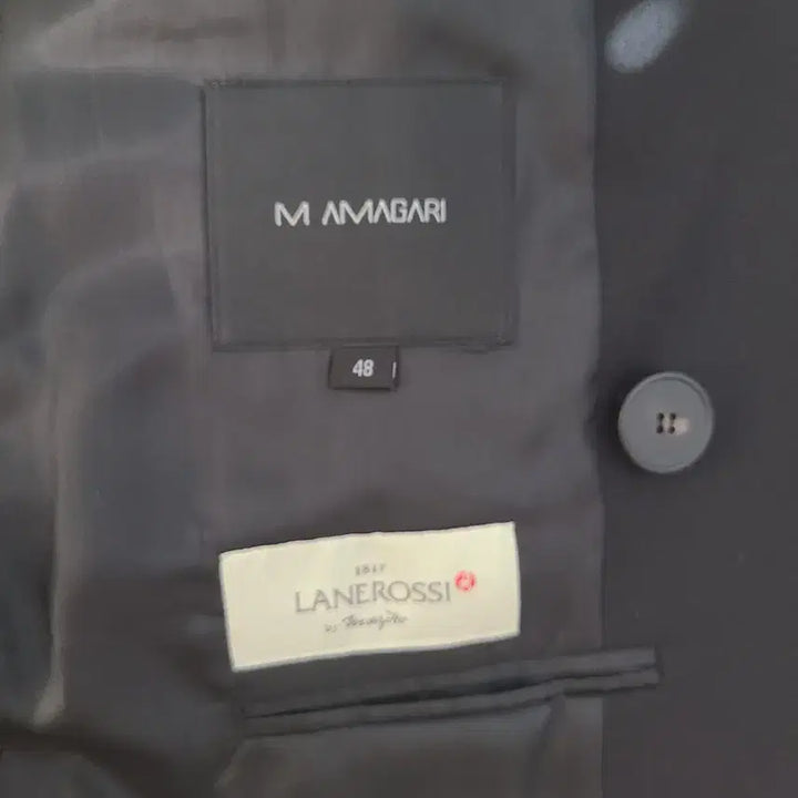 [BUNJANG] M AMAGARI Double Breasted Jacket / M AMAGARI 블랙 더블 자켓 48