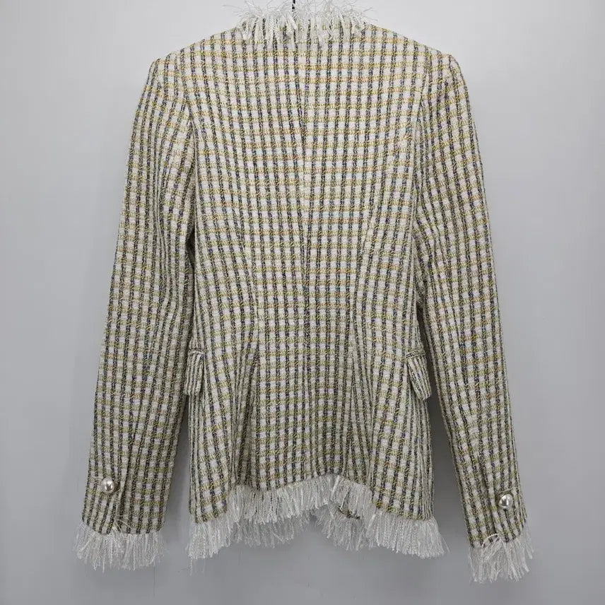 [BUNJANG] SEO SEOUL Tweed Jacket Fringe Trim 44 / SEO SEOUL 트위드 자켓 프린지 장식 44 [D40163]
