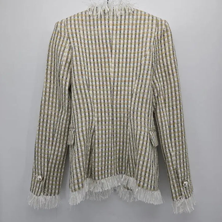 [BUNJANG] SEO SEOUL Tweed Jacket Fringe Trim 44 / SEO SEOUL 트위드 자켓 프린지 장식 44 [D40163]