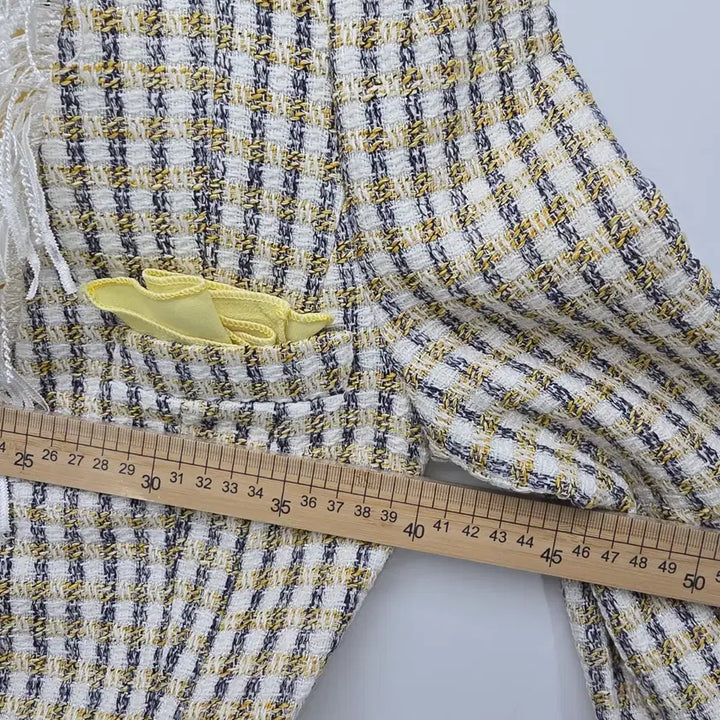 [BUNJANG] SEO SEOUL Tweed Jacket Fringe Trim 44 / SEO SEOUL 트위드 자켓 프린지 장식 44 [D40163]
